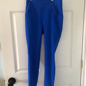Lululemon high rise tights in royal blue.  Excellent condition.  Drop-in pockets